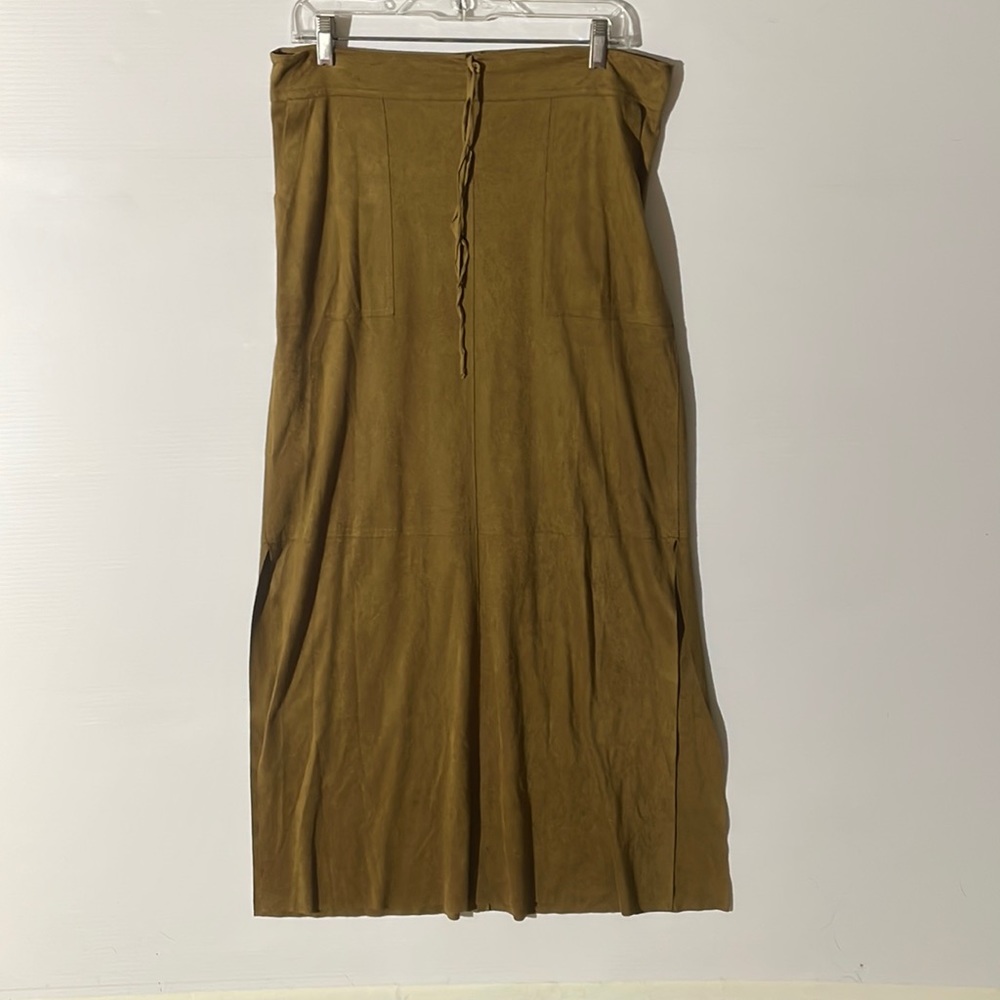 Brushed Suede Max Studio Maxi Skirt